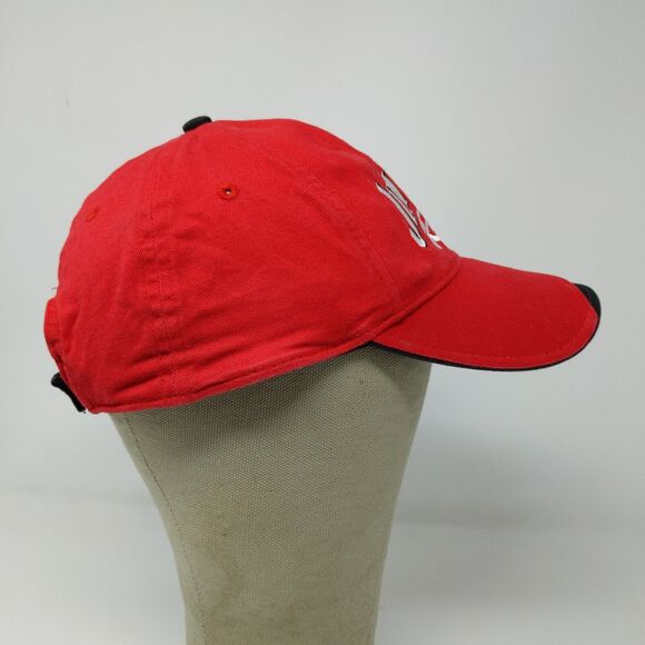 Stylemaster Strapback Hat Jim Beam Racing Red Black OSFA Embroidered Logo #7 - Picture 8 of 14